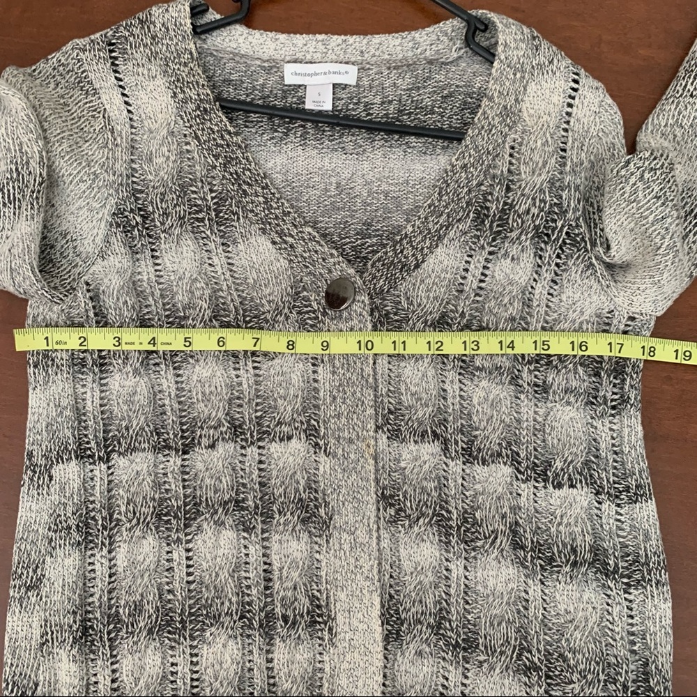 Christopher & Banks Open Front With One Button, B… - image 5